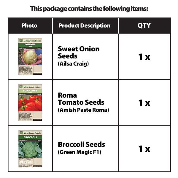 Vegetable Starter Growing Kit